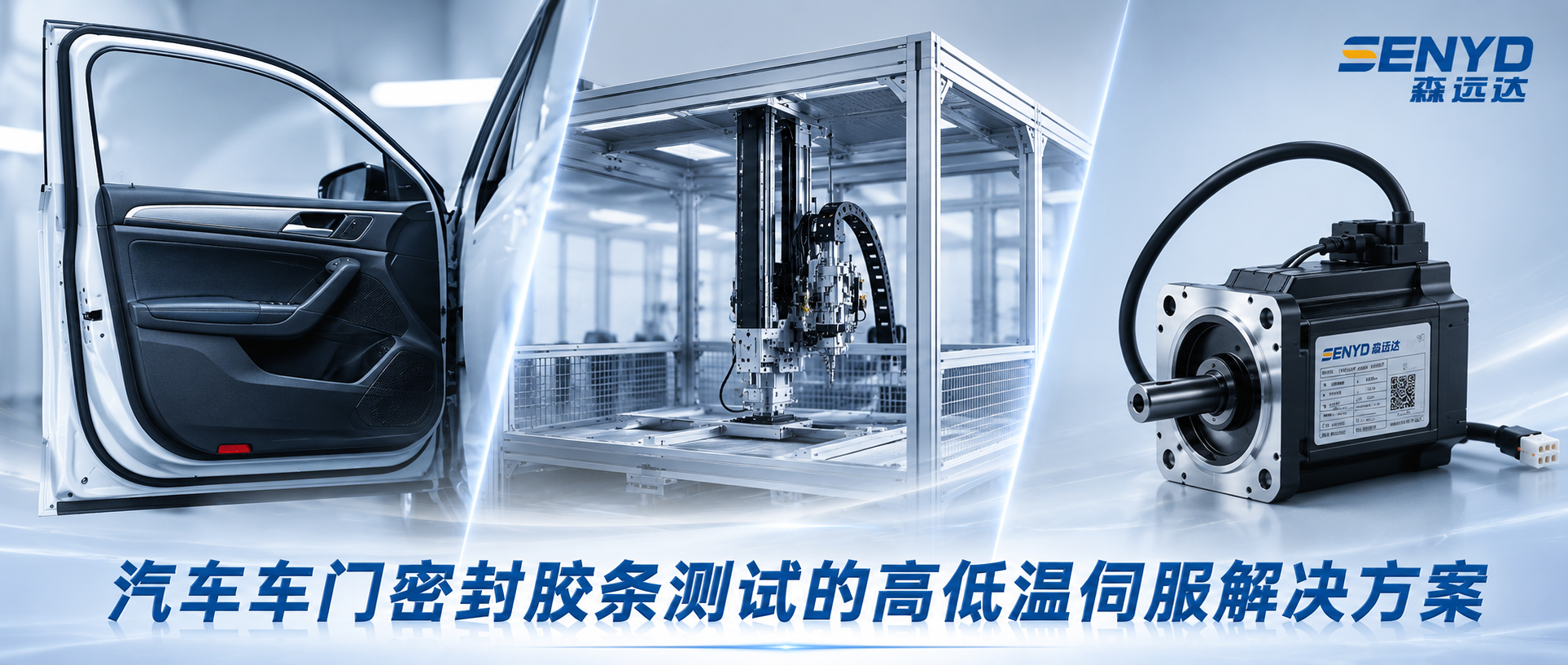 汽车车门密封胶条测试 | 高低温伺服解决方案